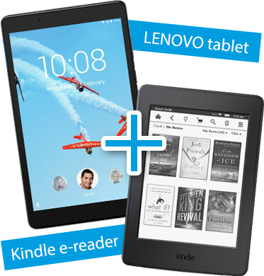 E-reader + tablet