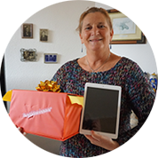 Annette Mooij - Winnaar Apple iPad